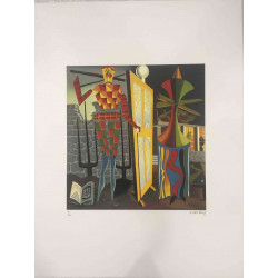 Litografia set Man Ray 50x65 cm certificat