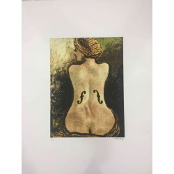 Litografia Man Ray Off set certifikovaná 50x65 cm