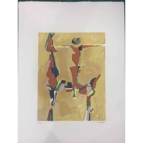 Set de litografía Marino Marini 50x70 cm certificado