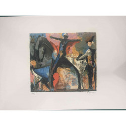 Litografická súprava Marino Marini certifikovaná 50x70 cm