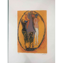 Marino Marini Off set lithograph cm 50x70 certified
