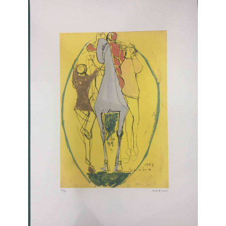 Set de litografía Marino Marini 50x70 cm certificado
