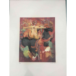 Set de litografía Marino Marini 50x70 cm certificado