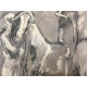 Marino Marini 50x70 cm-ko litografia-sorta ziurtatua