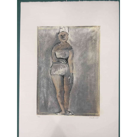Marino Marini Litografia off set 50x70 cm certificat
