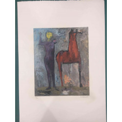 Set de litografía Marino Marini 50x70 cm certificado