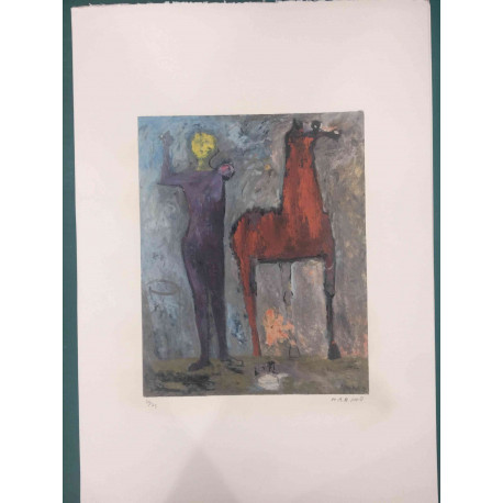 Set de litografía Marino Marini 50x70 cm certificado