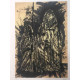 Mario Ceroli Lithografie off set 50x65 cm gecertificeerd