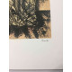 Mario Ceroli Lithografie off set 50x65 cm gecertificeerd