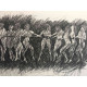 Mario Ceroli Lithografie off set 50x65 cm gecertificeerd