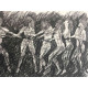 Mario Ceroli Lithografie off set 50x65 cm gecertificeerd