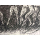 Mario Ceroli Lithografie off set 50x65 cm gecertificeerd