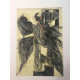 Mario Ceroli Lithografie off set 50x65 cm gecertificeerd