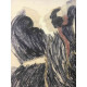 Mario Ceroli Lithografie off set 50x65 cm gecertificeerd