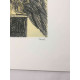 Mario Ceroli Lithografie off set 50x65 cm gecertificeerd
