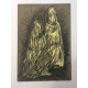 Mario Ceroli Lithographie Offset 50x65 cm zertifiziert