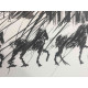 Mario Ceroli Lithografie off set 50x65 cm gecertificeerd