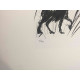 Mario Ceroli Lithografie off set 50x65 cm gecertificeerd