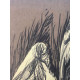 Mario Ceroli Lithografie off set 50x65 cm gecertificeerd