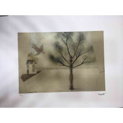 Rene Magritte Lithographie Offset 50x70 cm zertifiziert