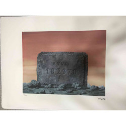 Rene Magritte 50x70 cm-ko litografia-sorta ziurtatua