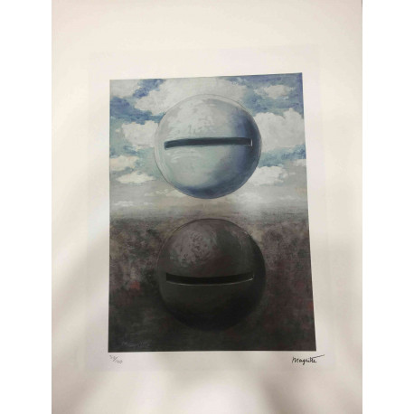 Litografia Rene Magritte off set 50x70 cm certificada