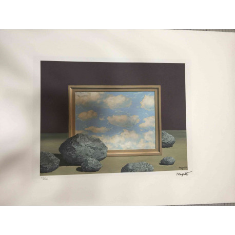 Rene Magritte Litografia off set cm 50x70 certificata