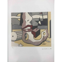 Roy Lichtenstein litografická ofsetová souprava 50x35 cm certifikovaná