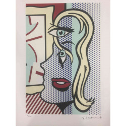 Roy Lichtenstein litografická ofsetová souprava 50x35 cm certifikovaná
