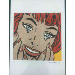 Roy Lichtenstein Lithographie hors set 50x35 cm certifiée