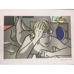 Roy Lichtenstein Litografía off set 50x35 cm certificada