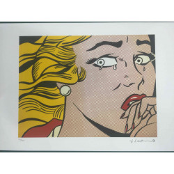 Roy Lichtenstein Lithographie hors set 50x35 cm certifiée