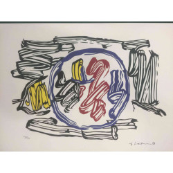 Set de litografia de Roy Lichtenstein 50x35 cm certificat