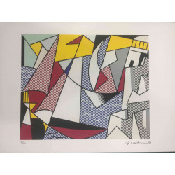 Roy Lichtenstein Lithographie Offset 50x35 cm zertifiziert