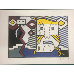 Litografická súprava Roy Lichtenstein certifikovaná 50x35 cm
