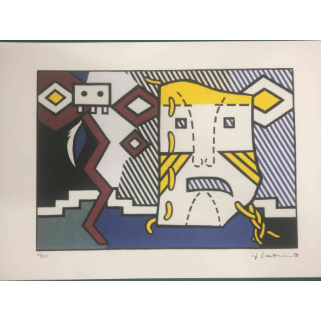 Litografická súprava Roy Lichtenstein certifikovaná 50x35 cm