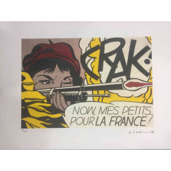 Roy Lichtenstein Litografía off set 50x35 cm certificado