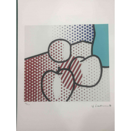 Roy Lichtenstein 50x35 cm-ko off-set litografia ziurtagiria