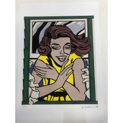 Roy Lichtenstein Litografía off set 50x35 cm certificado