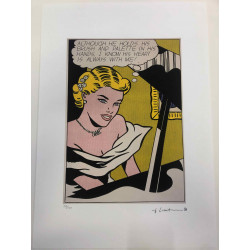 Roy Lichtenstein Lithografie off set 50x35 cm gecertificeerd