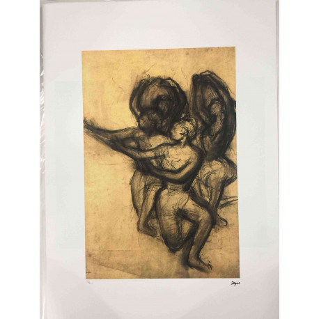 Zestaw litografii Edgara Degasa o wymiarach 50x70 cm