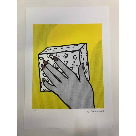 Roy Lichtenstein Litografia off set 50x35 cm certificat