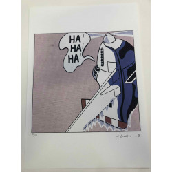 Roy Lichtenstein litografická ofsetová souprava 50x35 cm certifikovaná