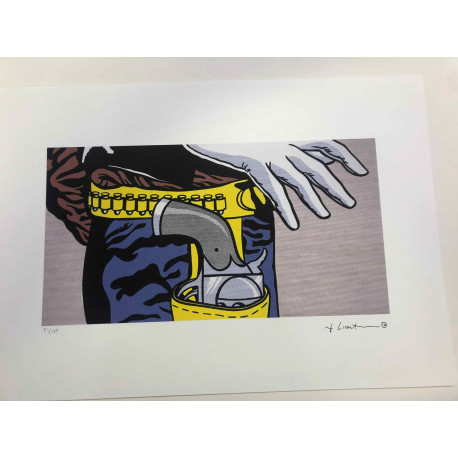 Roy Lichtenstein Litografia off set 50x35 cm certificat