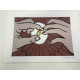 Roy Lichtenstein Lithographie hors set 50x35 cm certifiée