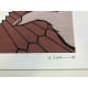Roy Lichtenstein Lithographie hors set 50x35 cm certifiée