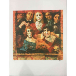 Remo Squillantini Offsetová litografia certifikovaná 50x70 cm