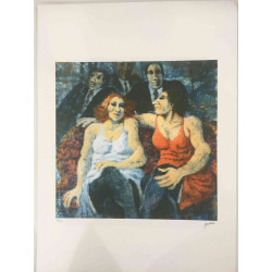 Remo Squillantini Off set lithograph cm 50x70 certified