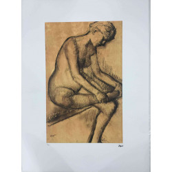 Zestaw litografii Edgara Degasa o wymiarach 50x70 cm