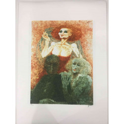 Remo Squillantini Litografía off set 50x70 cm certificada